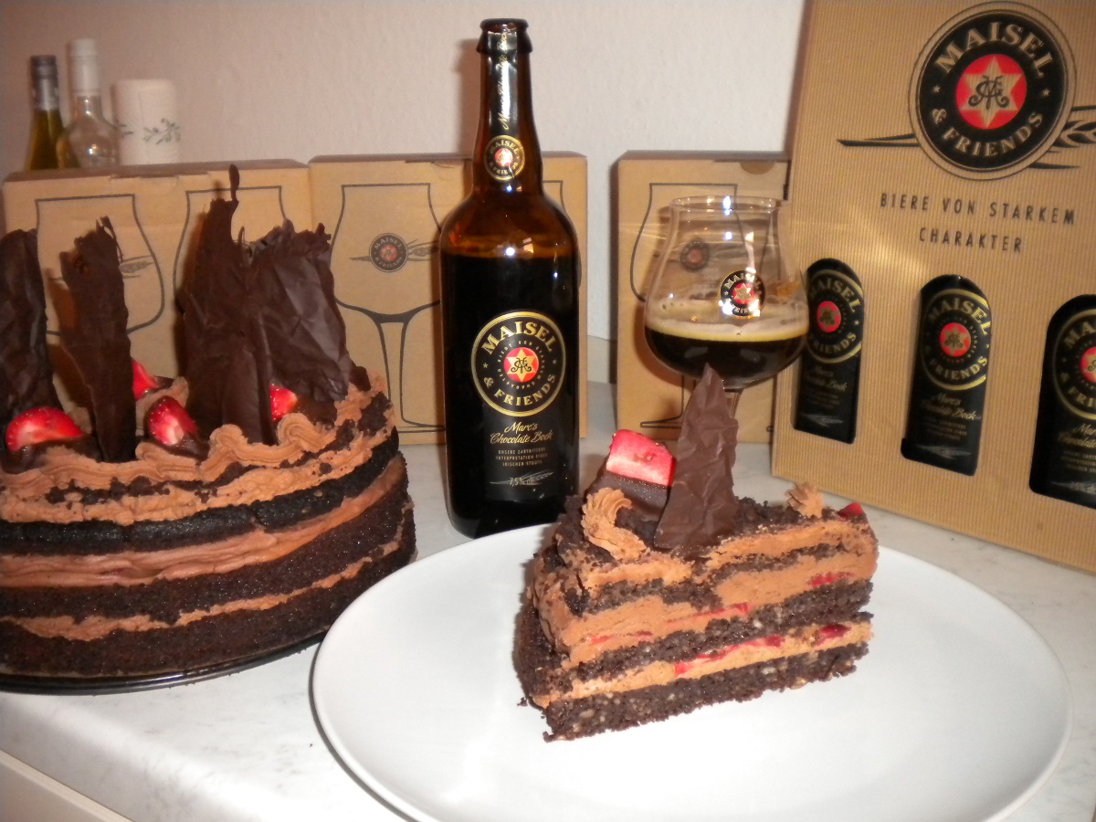 Maisel & Friends mit Guiness Schokoladen Torte genießen